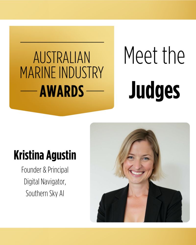 Kristina Agustin Returns as Judge for the 2026 Australian Marine Industry Awards - Southern Sky AI Announcements